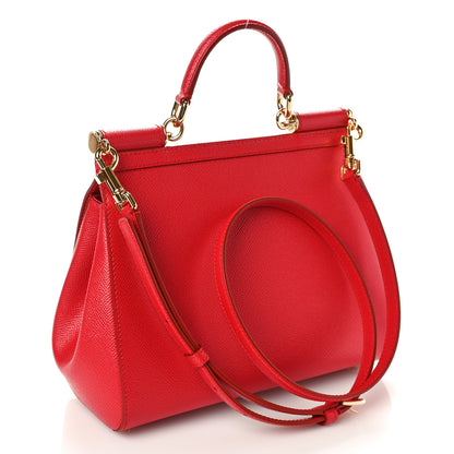 Dolce & Gabbana DOLCE GABBANA Dauphine Medium Miss Sicily Satchel Dark Red 3 of 9
