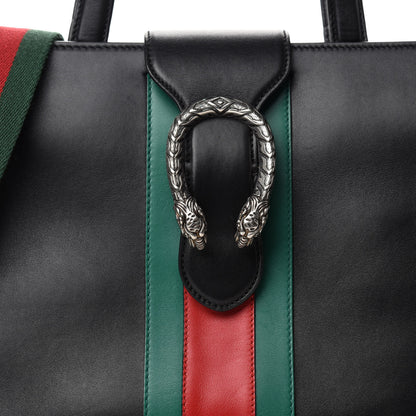 Gucci Calfskin Web Medium Dionysus Tote Bag Black 10 of 10