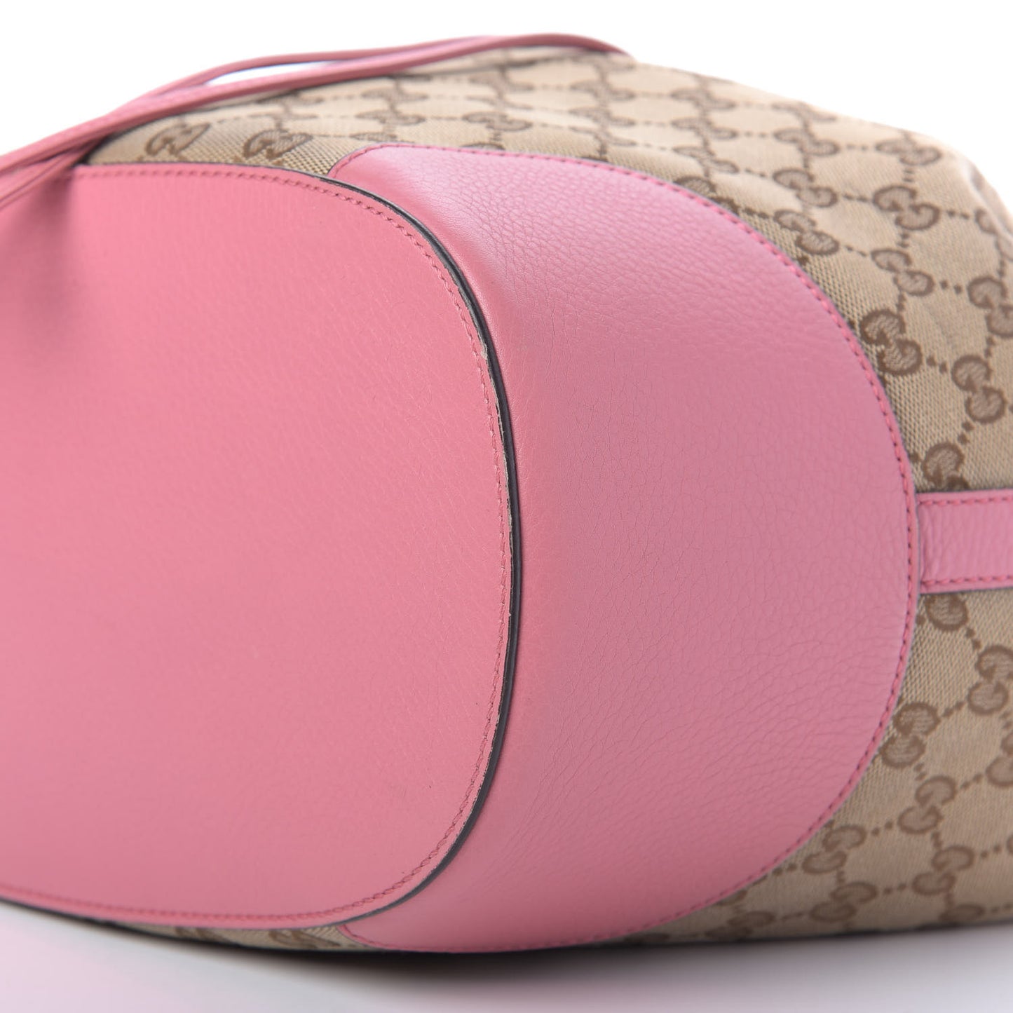 GG Monogram Calfskin Bucket Bag Pink