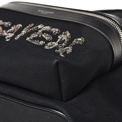 Saint Laurent Canvas Signature Heaven Embroidered Mini City Backpack Black 11 of 12