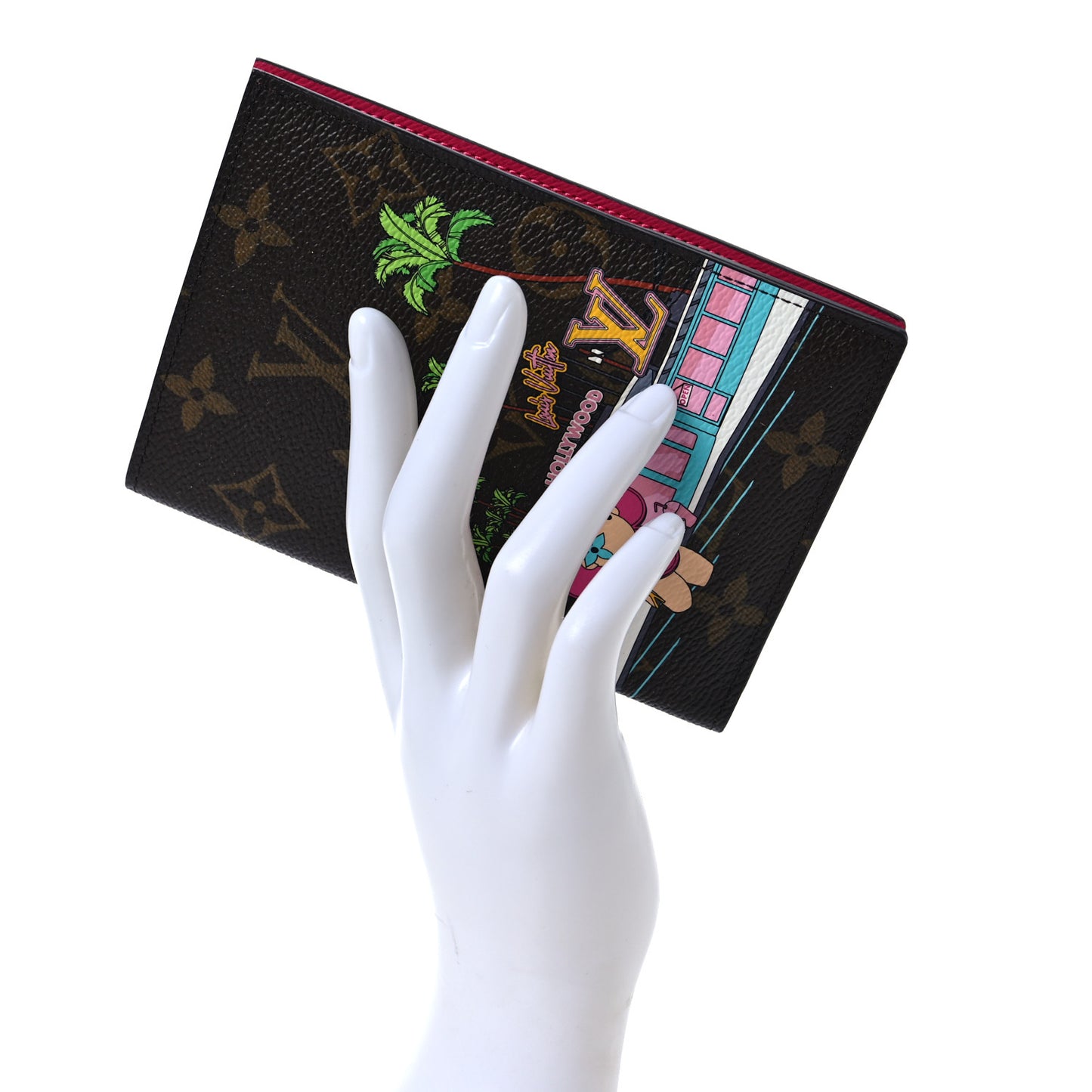 Monogram 2021 Christmas Animation Hollywood Passport Cover Fuchsia
