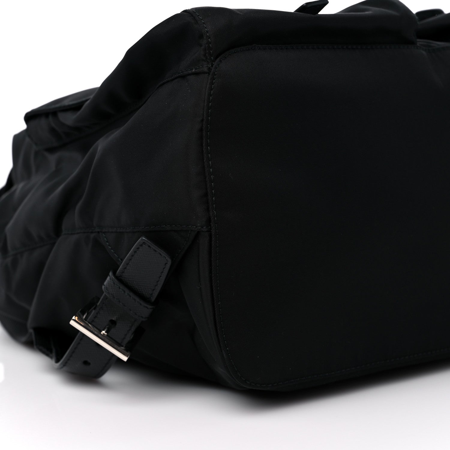 Prada Tessuto Nylon Saffiano Medium Backpack Black 8 of 10