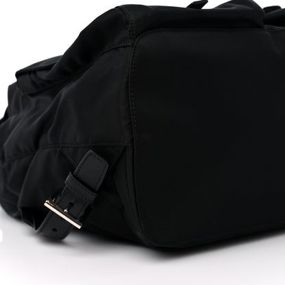 Prada Tessuto Nylon Saffiano Medium Backpack Black 8 of 10