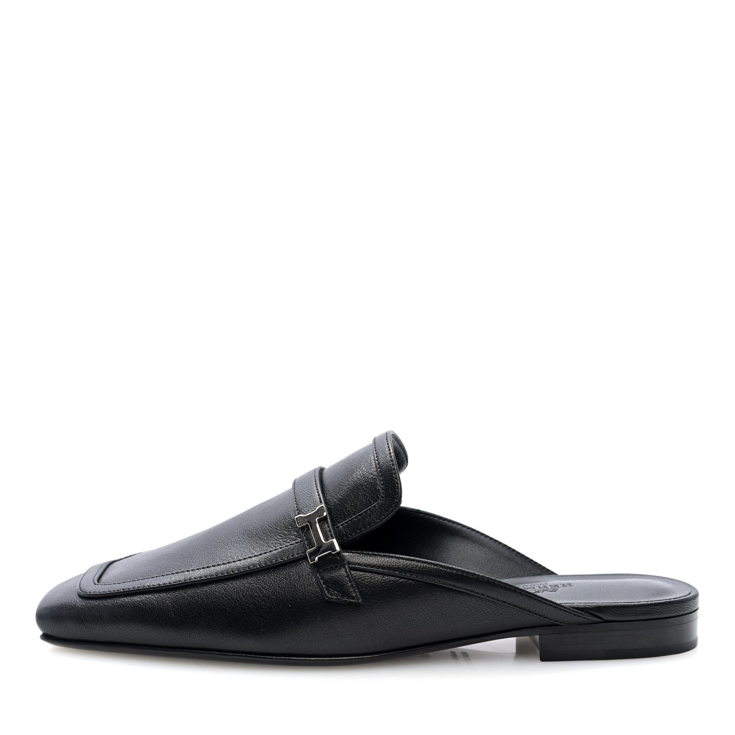 Goatskin Groupie Mules 38 Black
