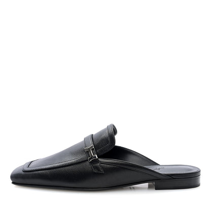 Hermes Goatskin Groupie Mules 38 Black 1 of 10