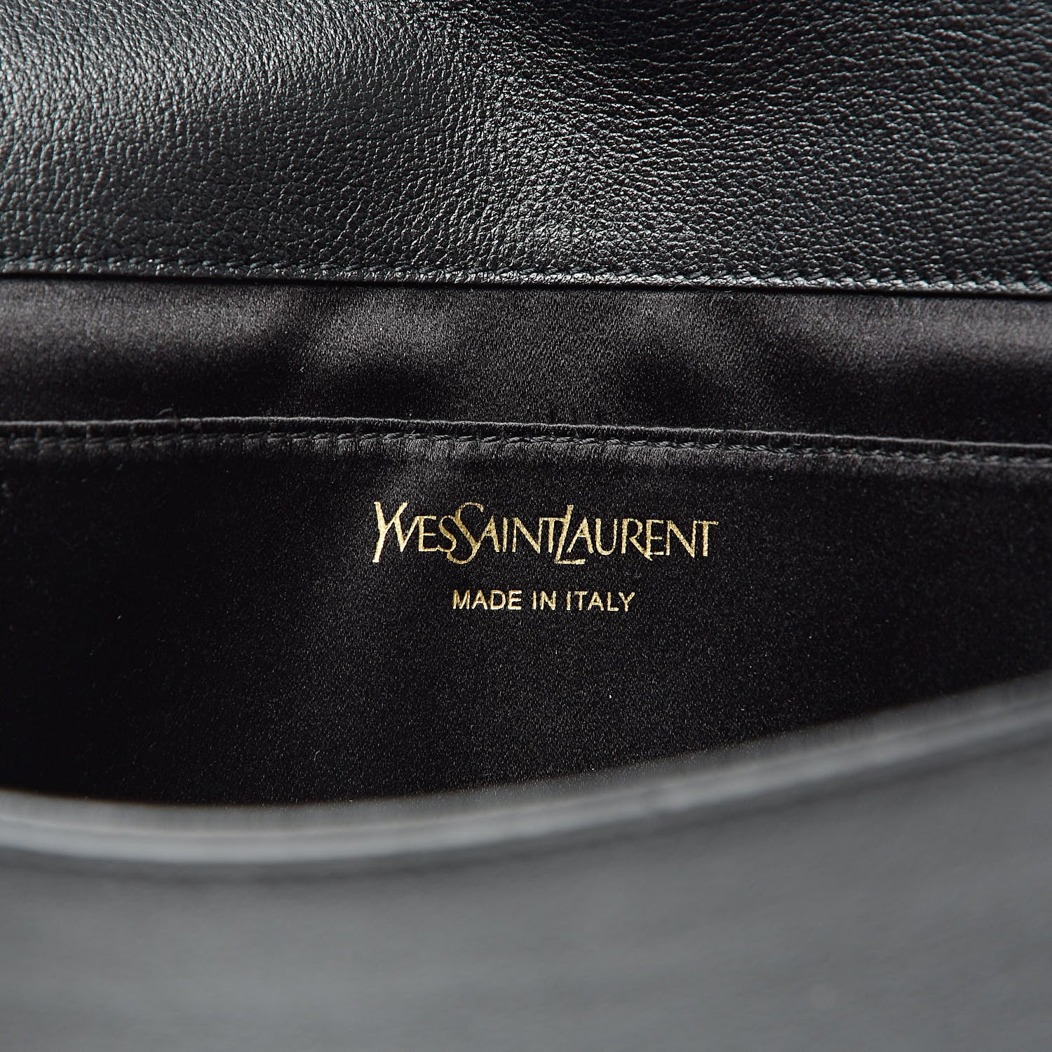 Saint Laurent Calfskin Monogram Large Belle De Jour Clutch Black 6 of 6