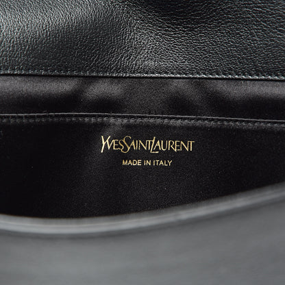 Saint Laurent Calfskin Monogram Large Belle De Jour Clutch Black 6 of 6