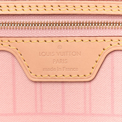 Louis Vuitton Damier Azur Neo Neverfull MM Rose Ballerine 7 of 10