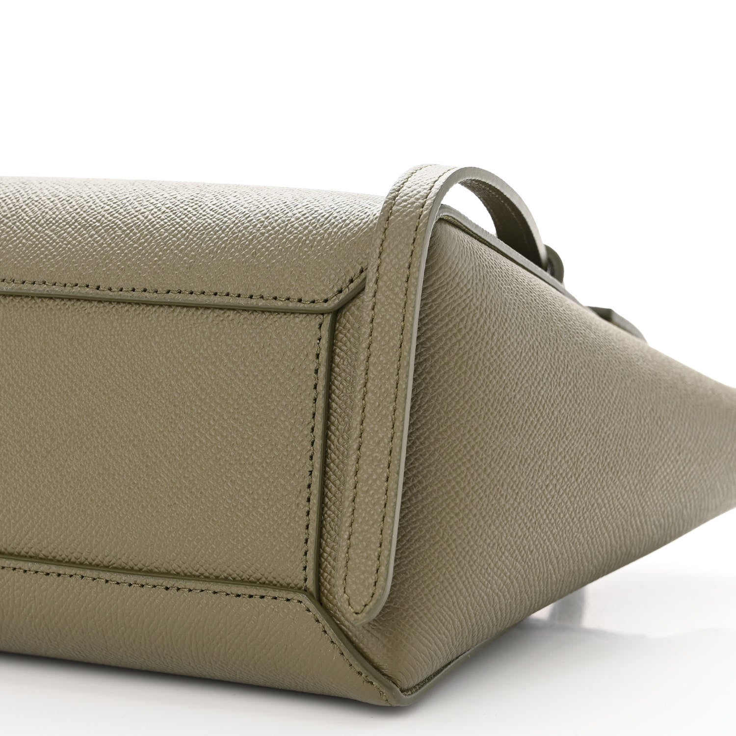 Celine Grained Calfskin Nano Belt Bag Army Green 10 of 10