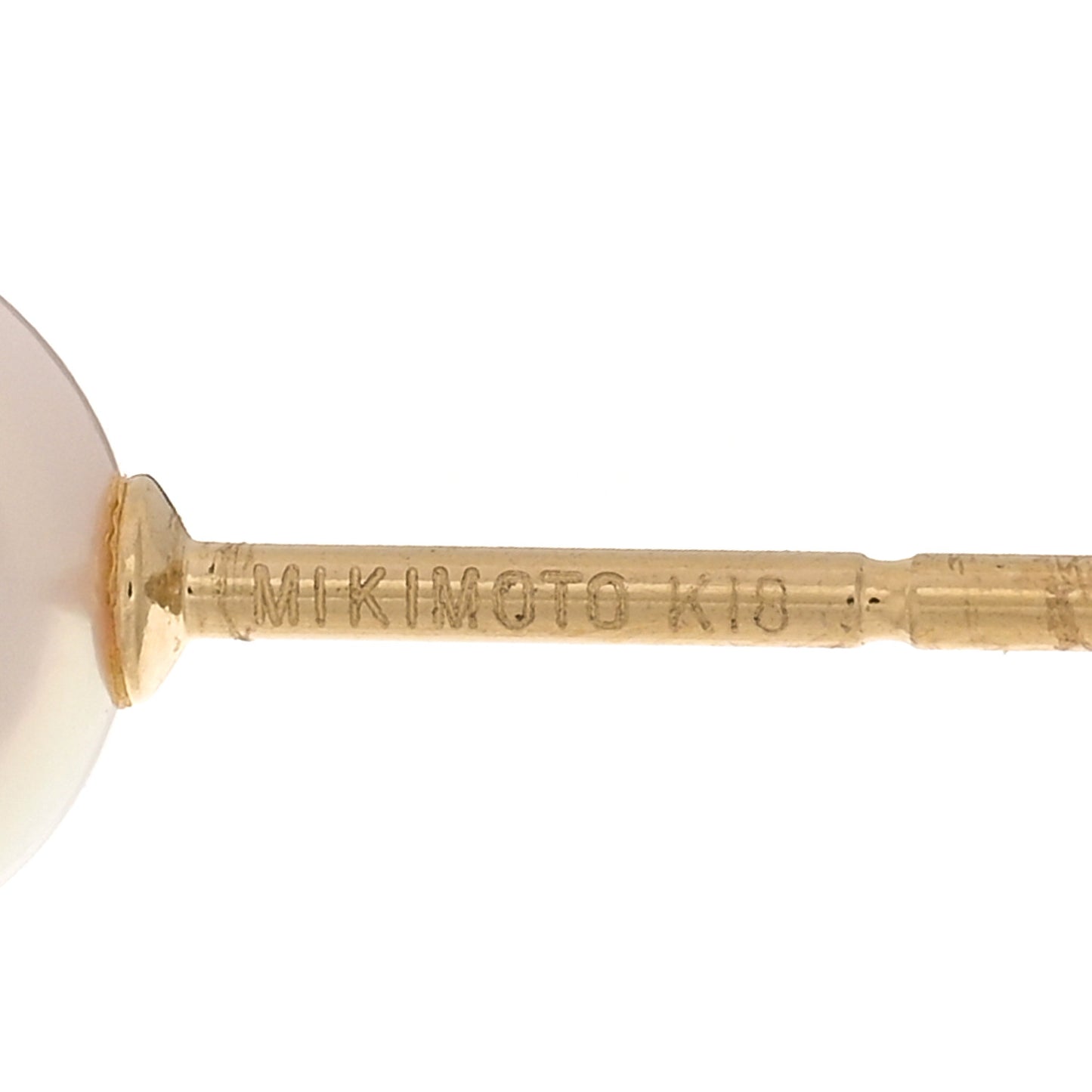 18K Yellow Gold Akoya Pearl 7-7.5mm Stud Earrings