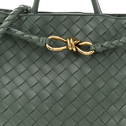 Bottega Veneta Nappa Intrecciato Medium Andiamo Shoulder Bag Aloe 9 of 15