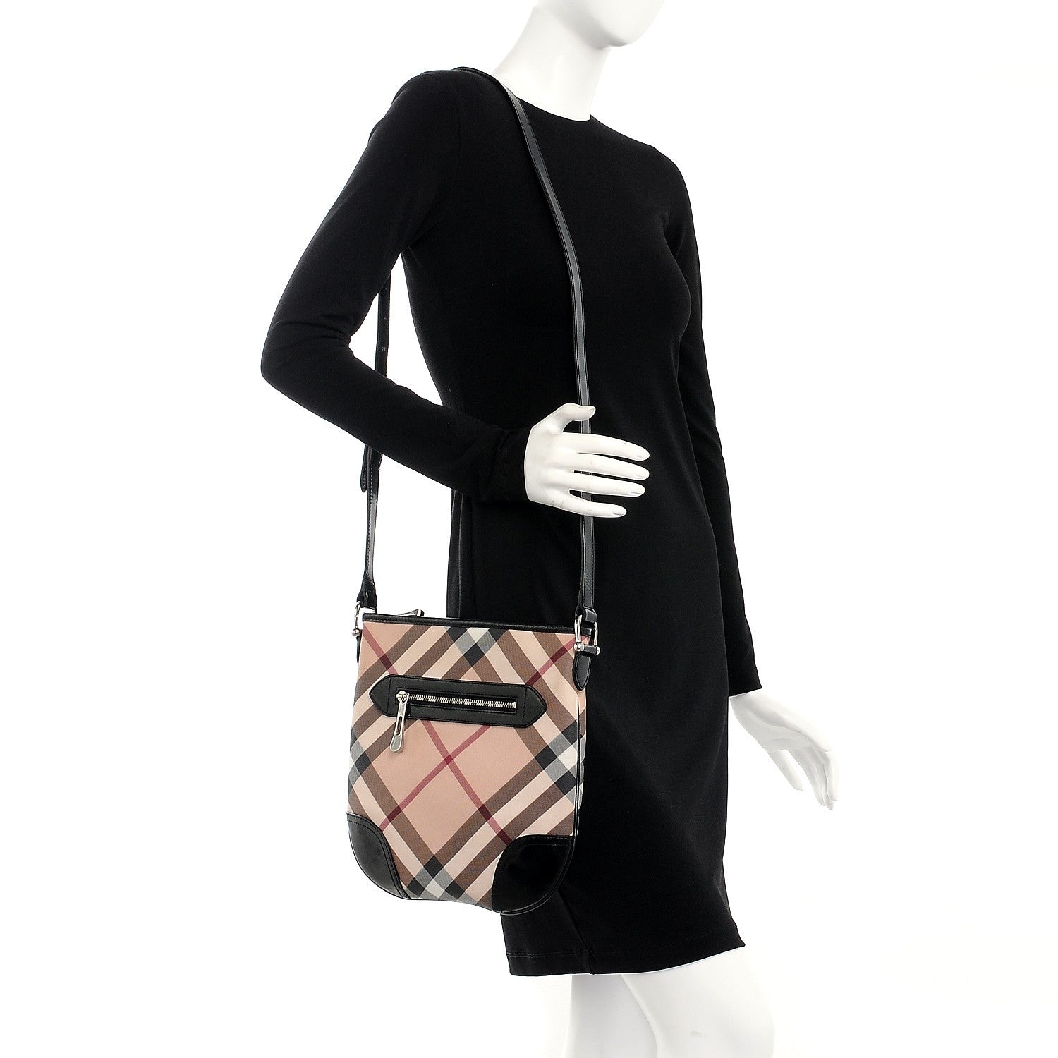 Burberry Supernova Check Small Dryden Crossbody Bag Black 2 of 9