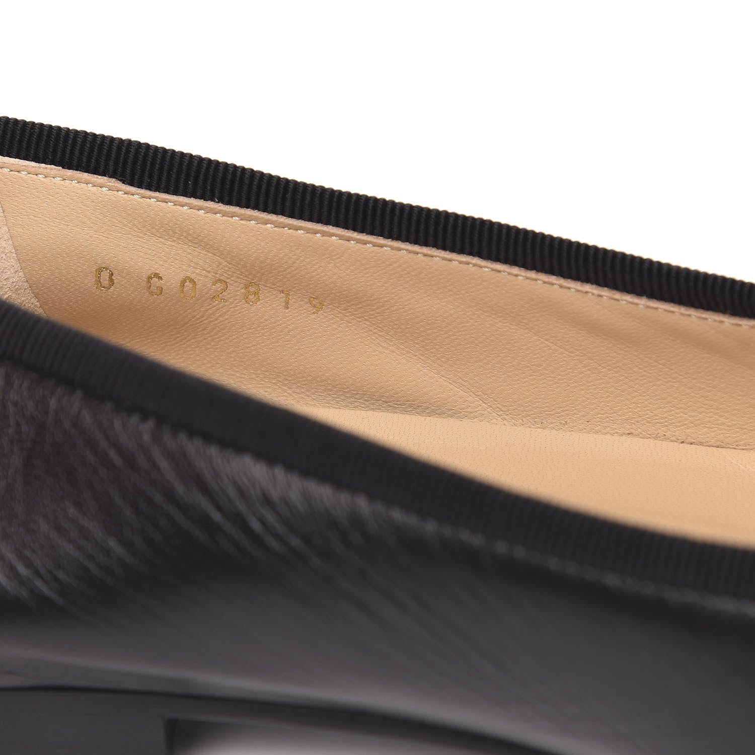 Chanel Lambskin Patent Cap Toe Ballerina Flats 36.5 Black 9 of 11