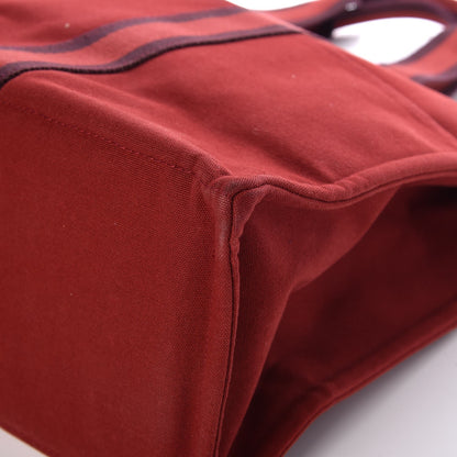 Hermes Canvas Fourre Tote Holdall GM Red 9 of 12