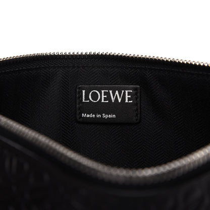 Loewe Calfskin Embossed Flat Pouch Black 8 of 9