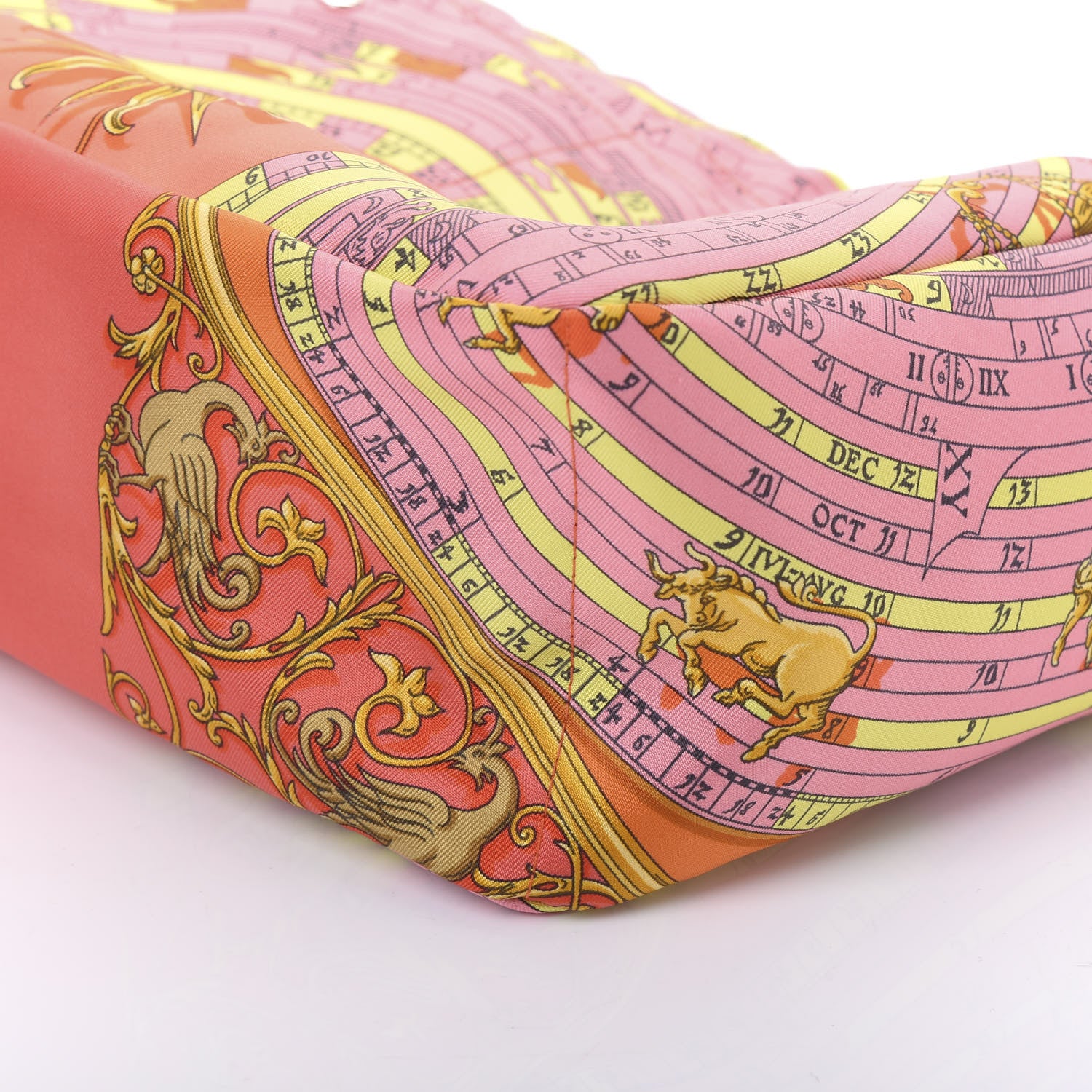 Hermes Silk Barenia Astrologie Fourbi 25 MM Pouch Pink Fauve 7 of 11