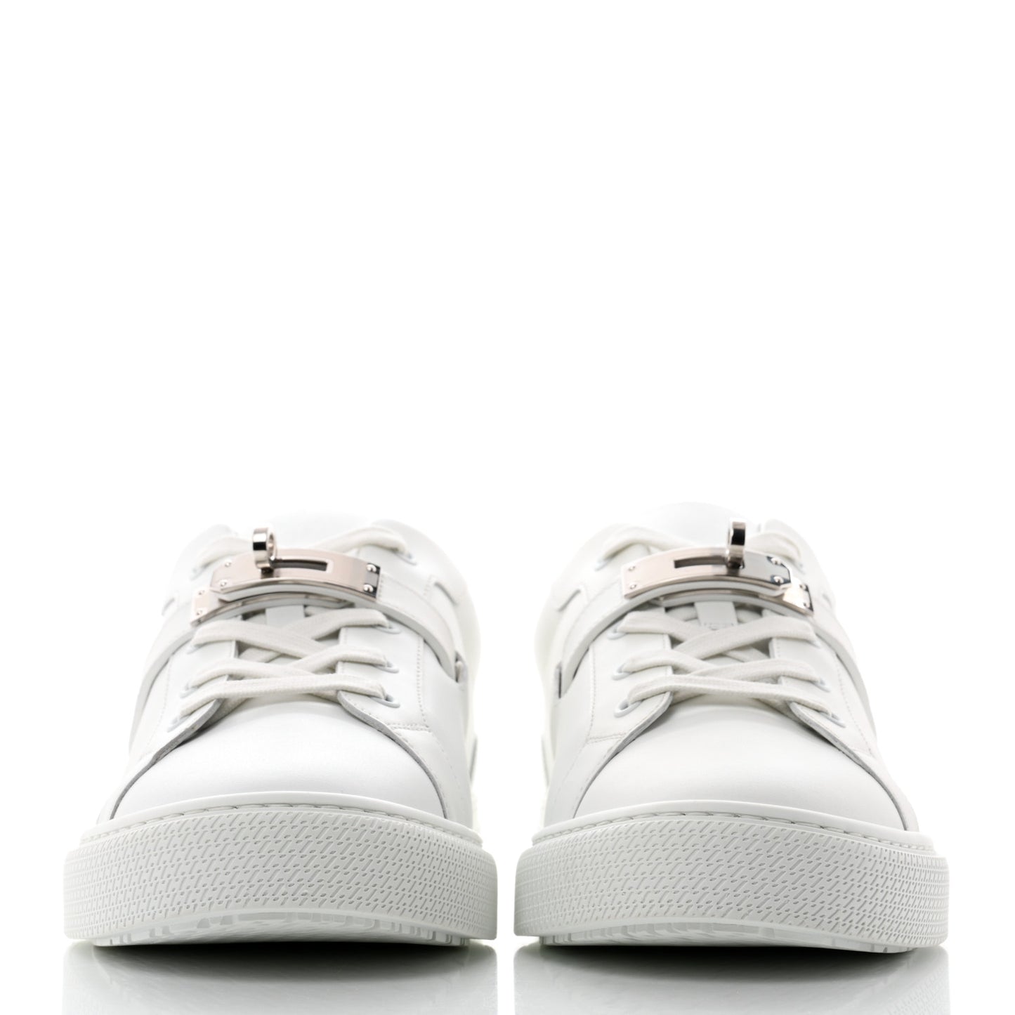 Calfskin Mens Day Sneakers 42 White
