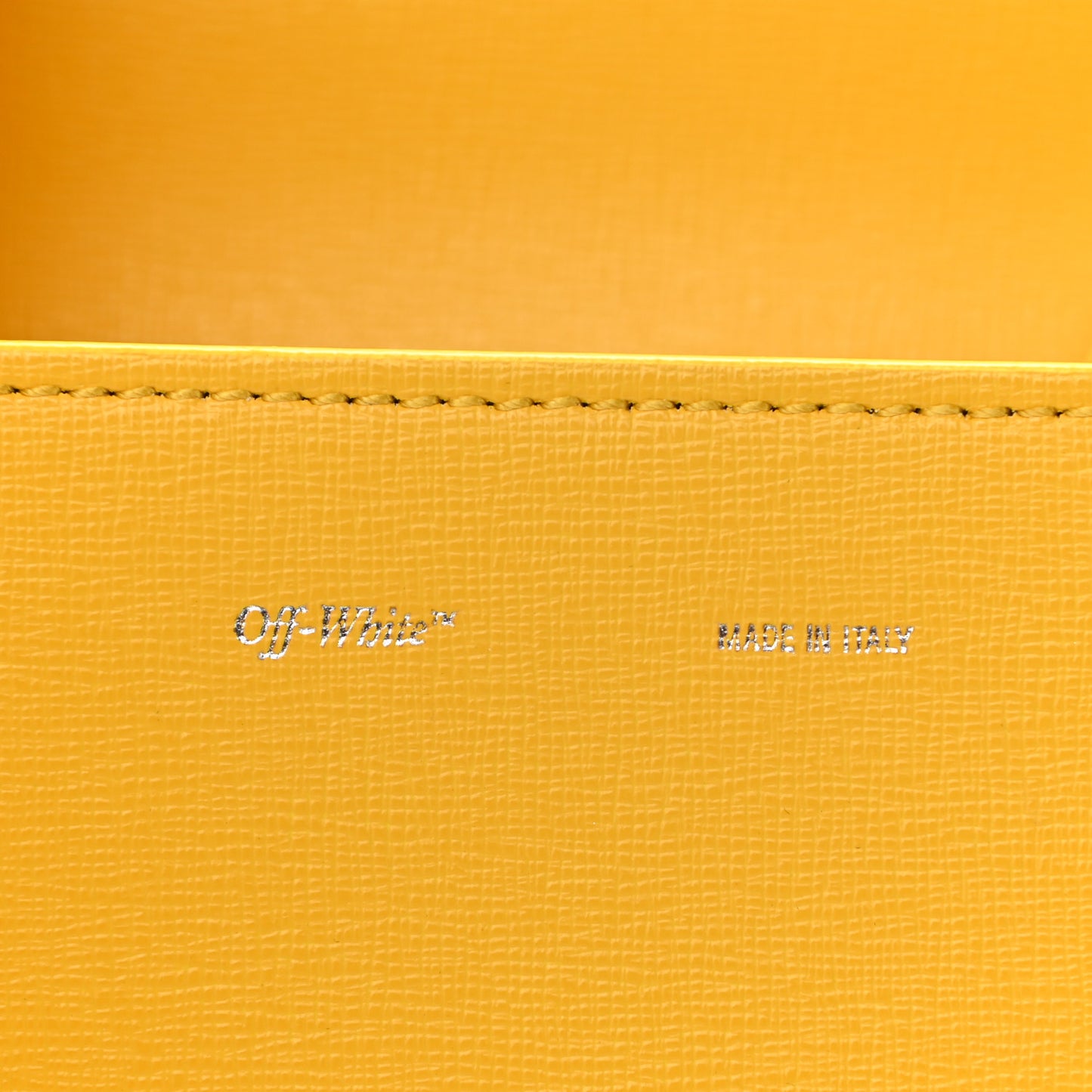 Saffiano Binder Flap Bag Yellow