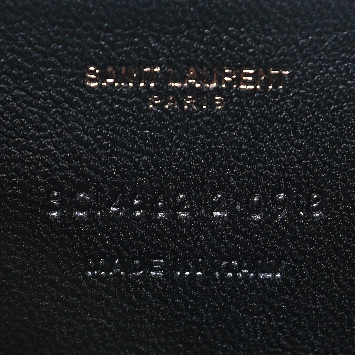 Calfskin Crocodile Embossed Monogram Love Box Bag Black