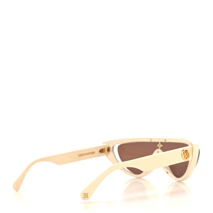 Louis Vuitton Acetate Split Cat Eye Sunglasses Z2218U White 4 of 7