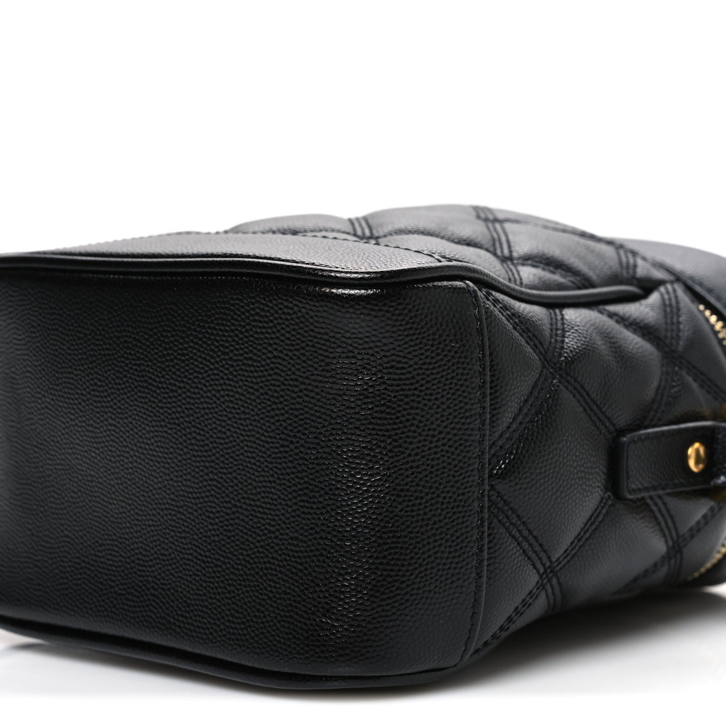 Grain de Poudre Quilted 80's Vanity Bag Black