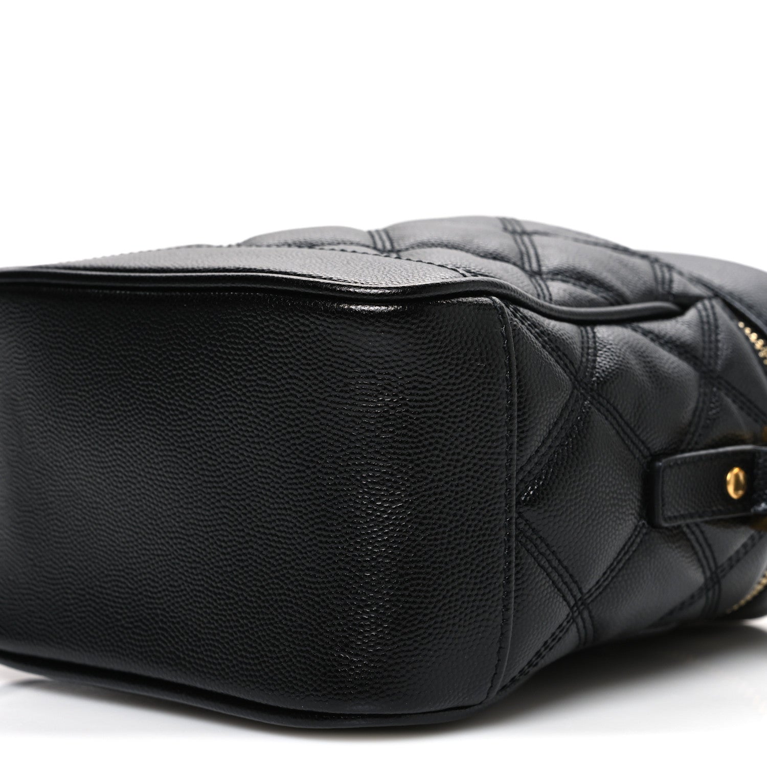 Saint Laurent Grain de Poudre Quilted 80's Vanity Bag Black 10 of 10