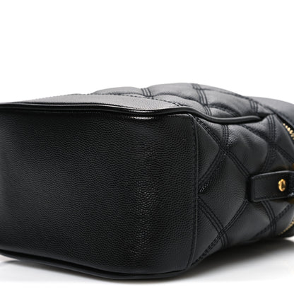 Saint Laurent Grain de Poudre Quilted 80's Vanity Bag Black 10 of 10