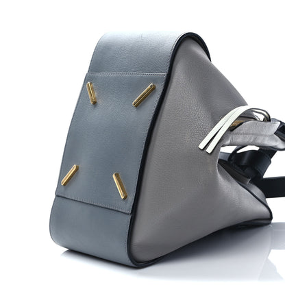 Loewe Grained Calfskin Small Hammock Shoulder Bag Blue Grey 9 of 14