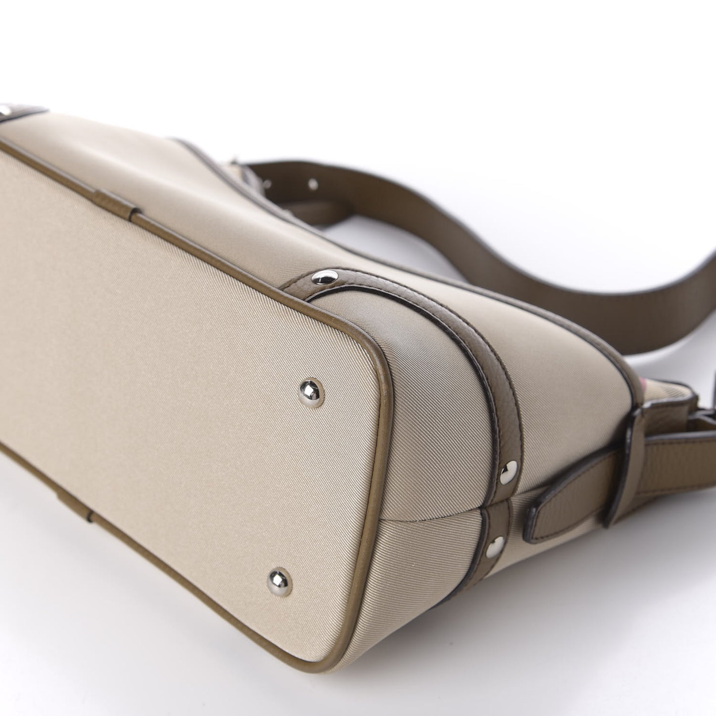Canvas Nova Check Shoulder Bag Beige
