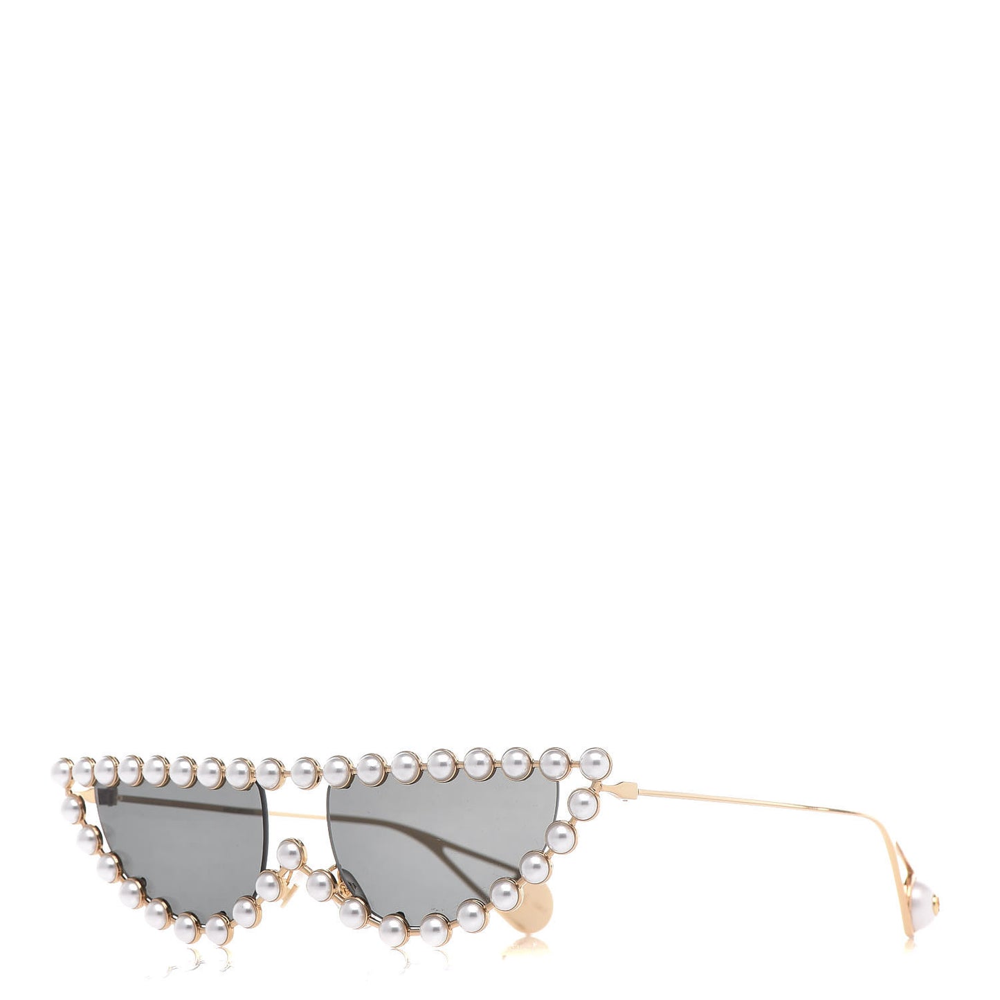 Metal Pearl Cat Eye Sunglasses GG0364S Gold