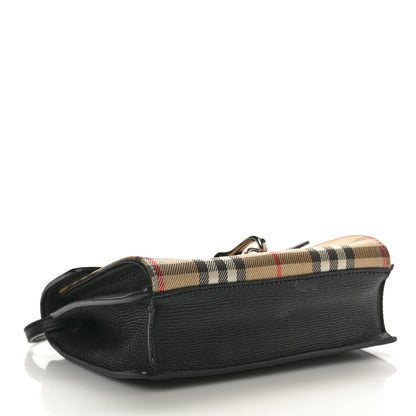 Burberry Derby Calfskin Vintage Check Small Macken Crossbody Bag Black 4 of 11