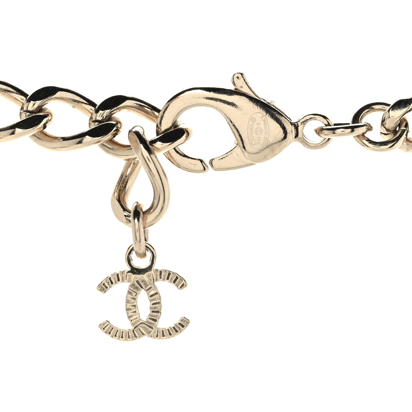 Resin Crystal CC No 5 Perfume Bottle Necklace