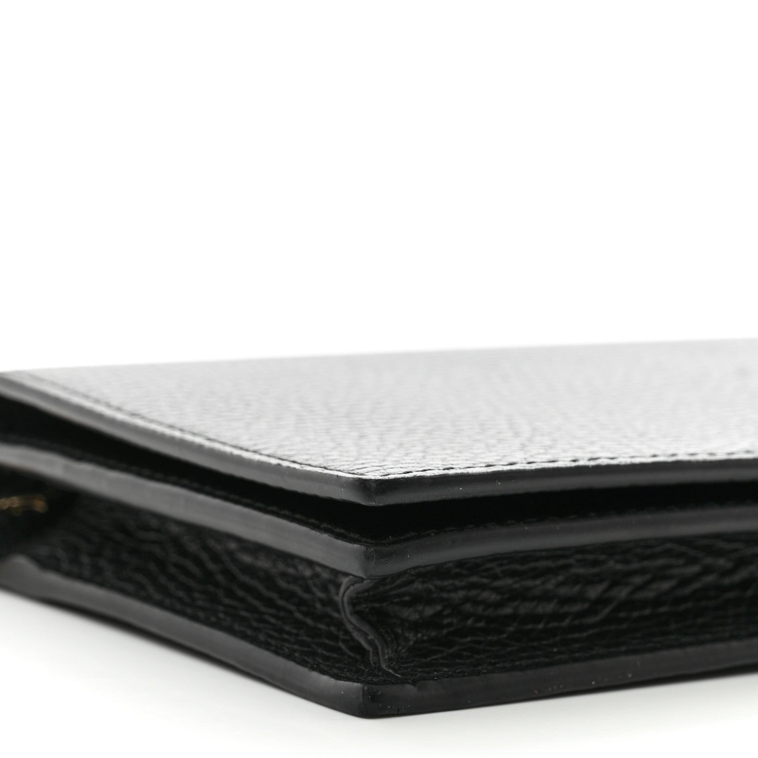 Gucci Dollar Calfskin Medium Betty Chain Wallet Black 9 of 11