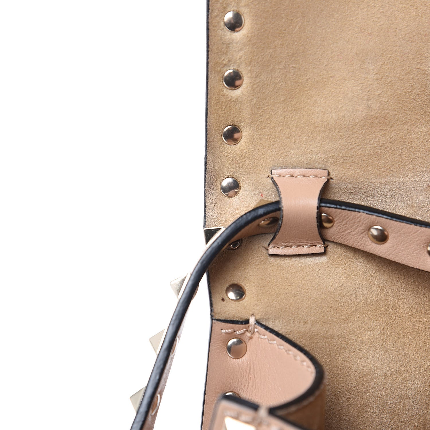 Valentino Garavani Calfskin Butterfly Embroidered Medium Rockstud Flip Lock Crossbody Bag Skin Sorbet 14 of 14
