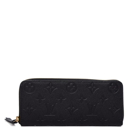 Louis Vuitton Empreinte Clemence Wallet Black 1 of 9