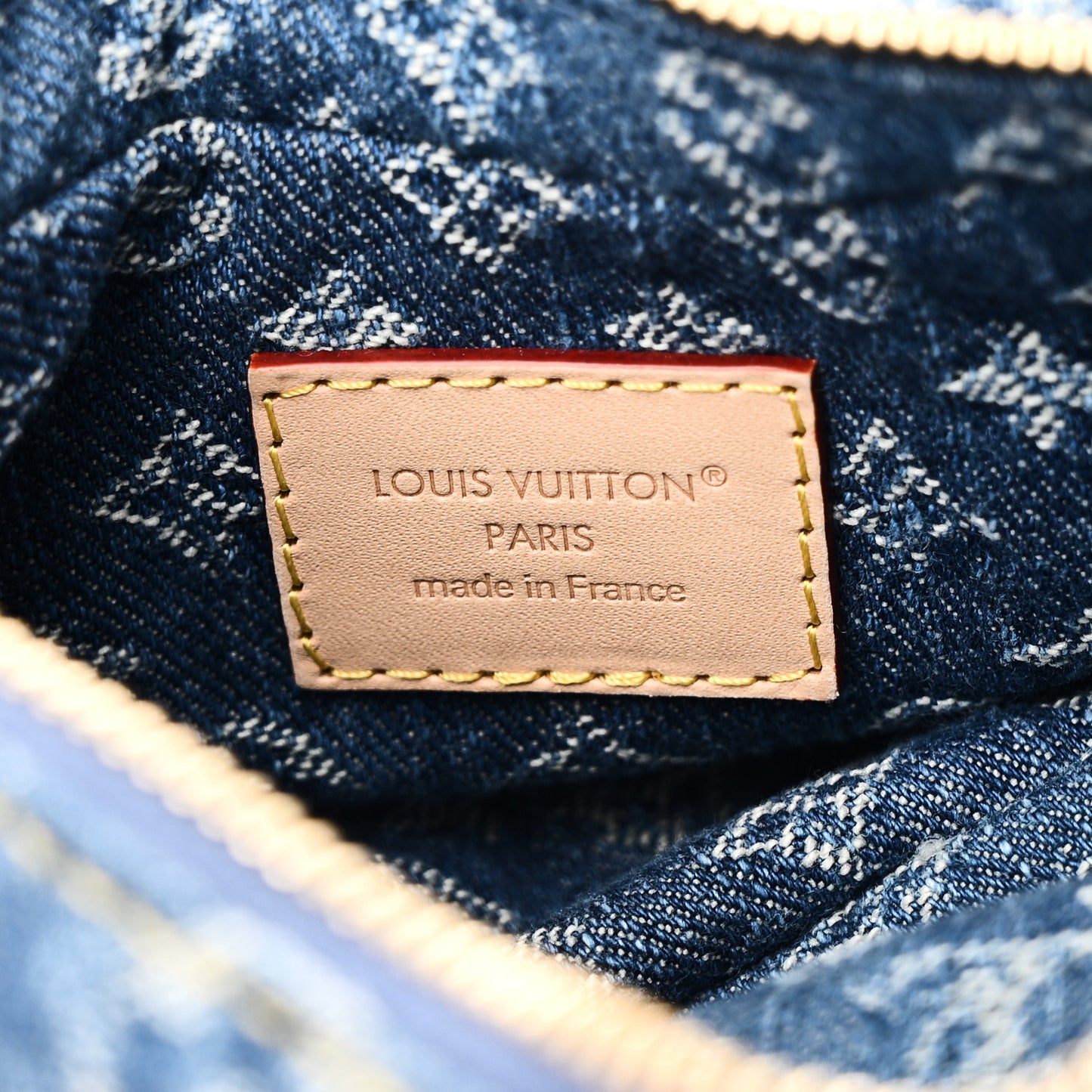 Monogram Denim Pochette Valley Blue