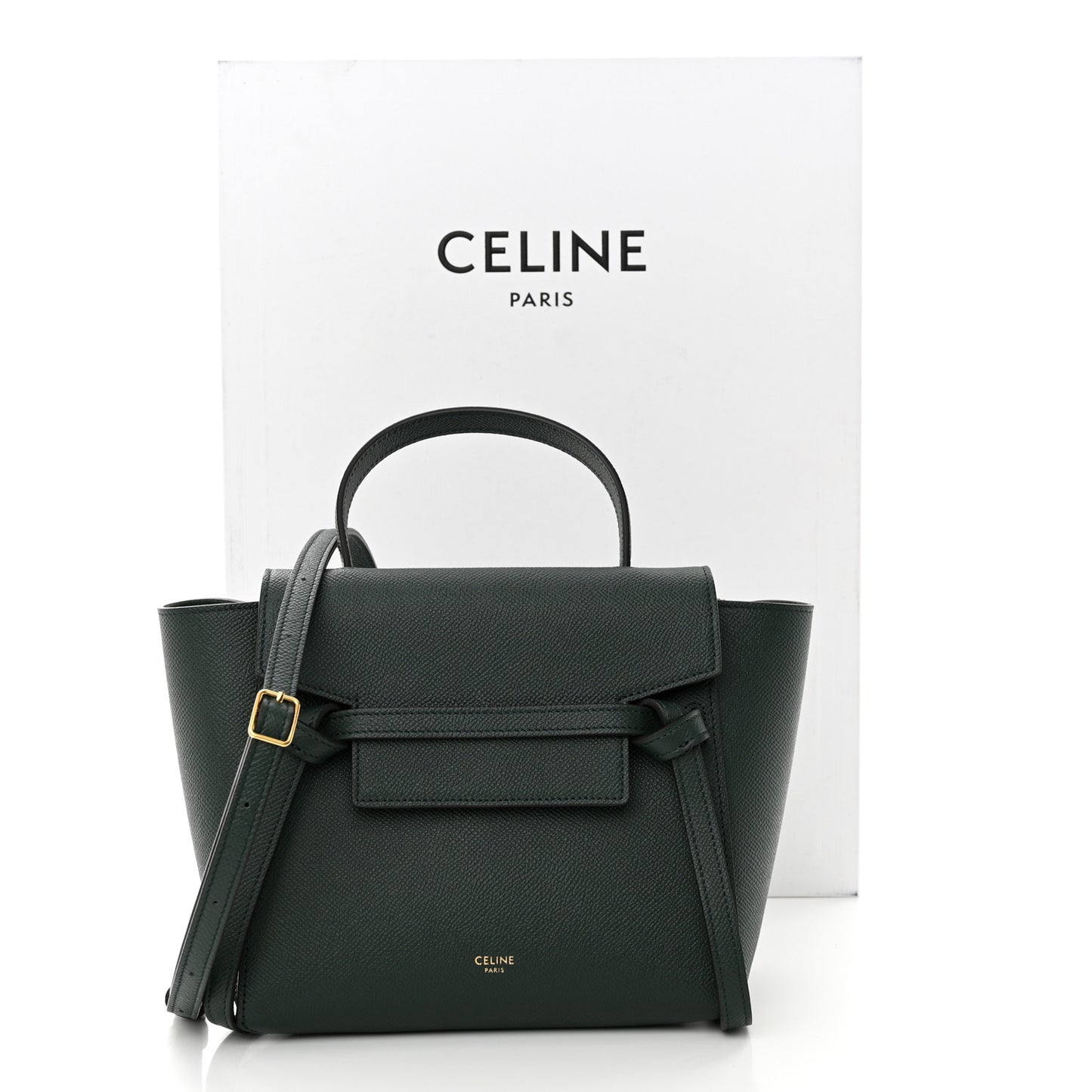 Grained Calfskin Nano Belt Bag Amazone