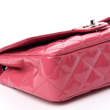 Chanel Patent Quilted Large Coco Shine Flap Pink 7 of 11