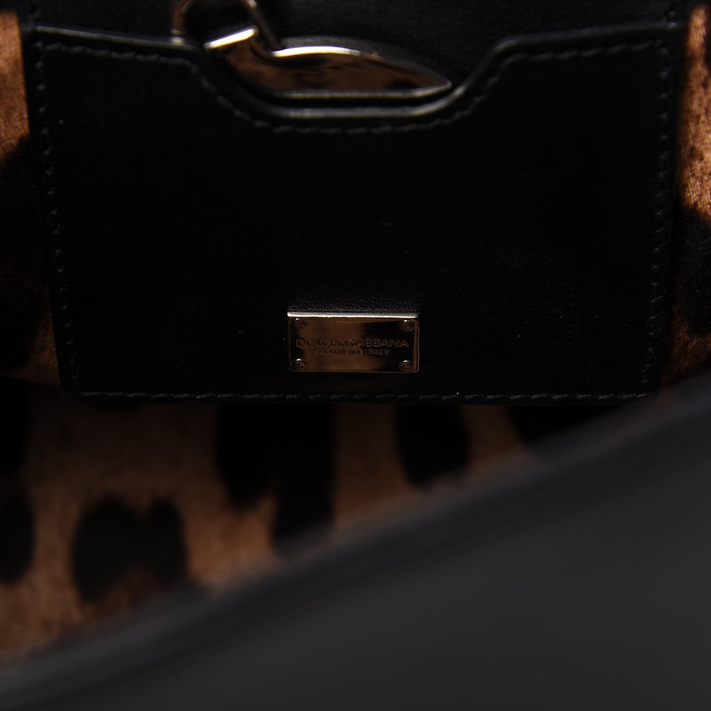 Calfskin Small Lucia Satchel Black