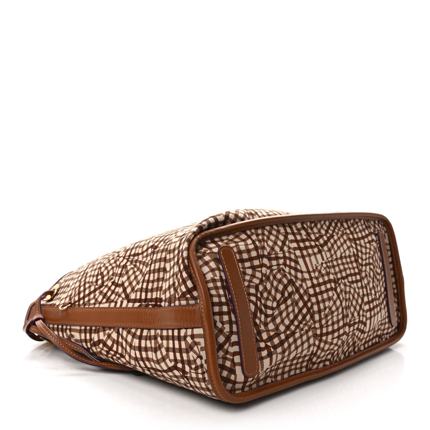 MCM Visetos Medium Liz Reversible Shopper Tote Cognac 8 of 21