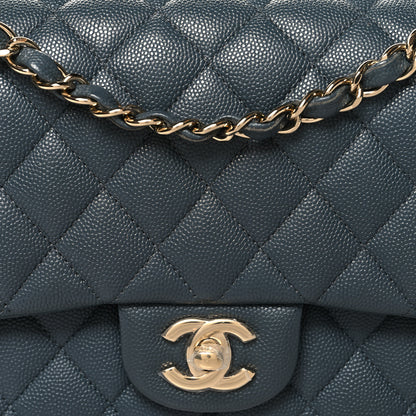 Chanel Caviar Quilted Medium Double Flap Dark Grey 5 of 10