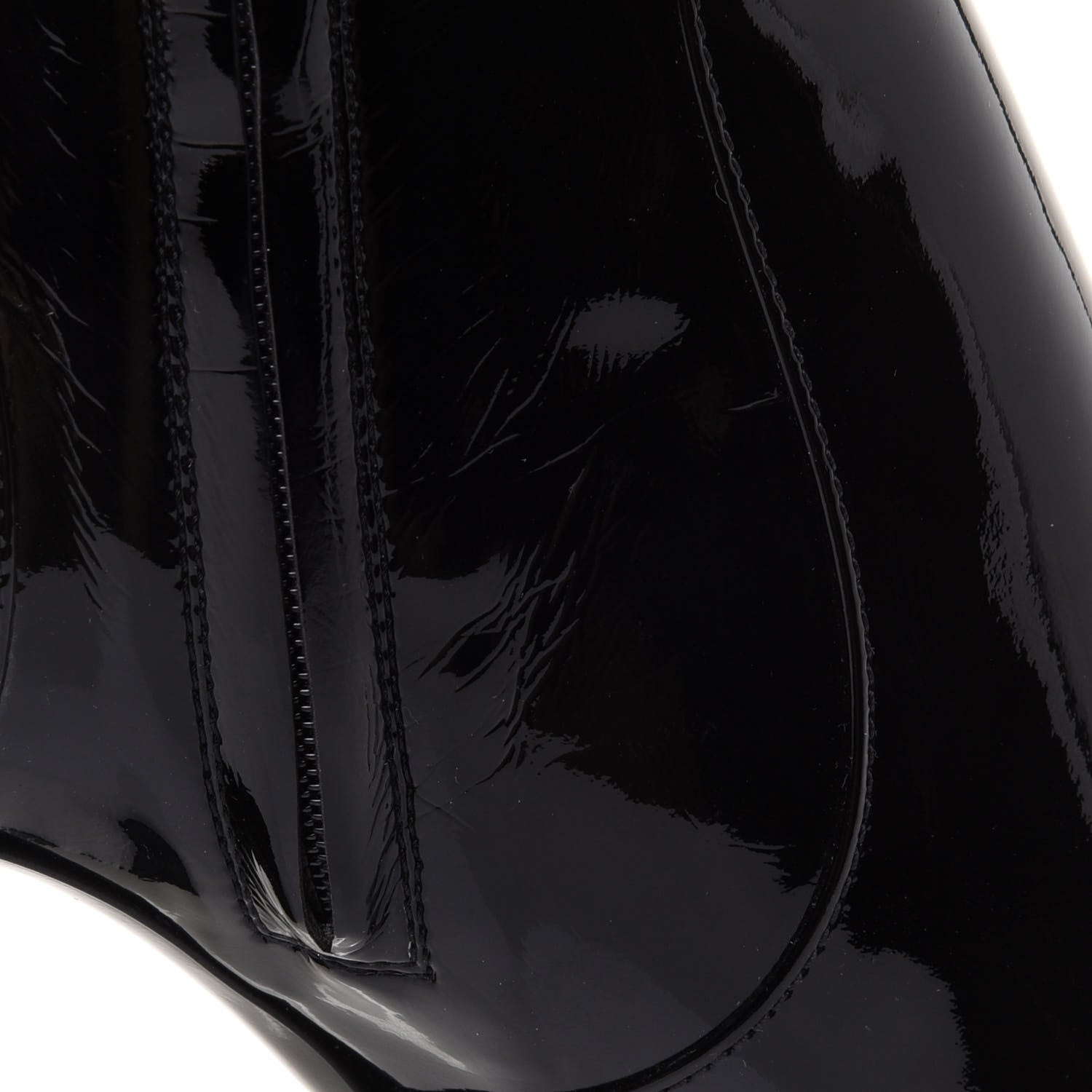 Louis Vuitton Patent Silhouette Ankle Boots 38.5 Black 10 of 11