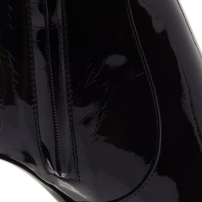Louis Vuitton Patent Silhouette Ankle Boots 38.5 Black 10 of 11