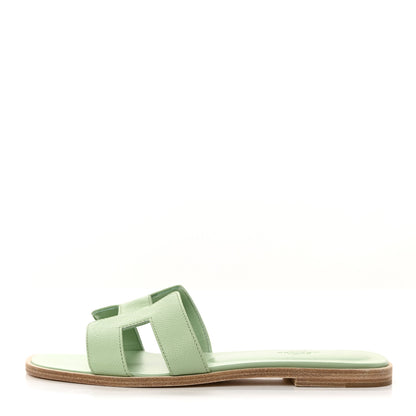 Hermes Epsom Oran Sandals 39 Vert Jade 1 of 10
