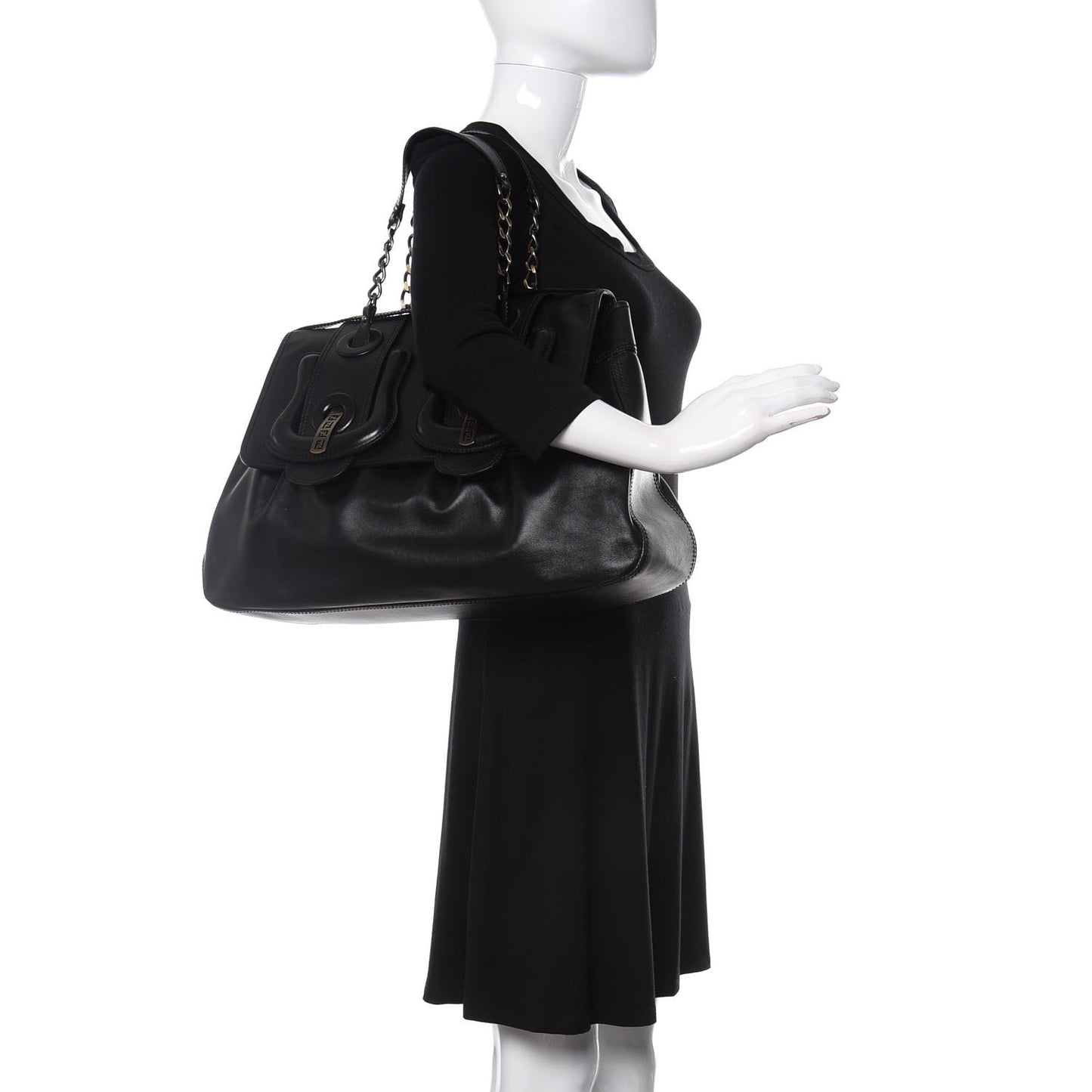 Cuoio Large B Bag Black
