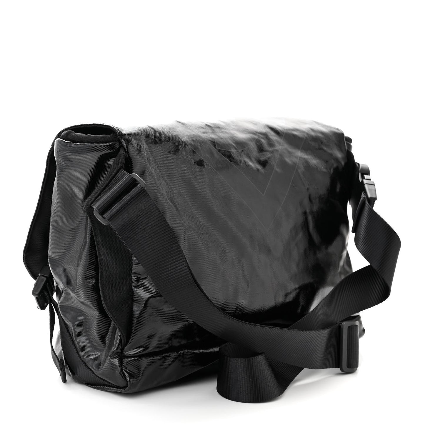 Coated Canvas Sport Messenger Black
