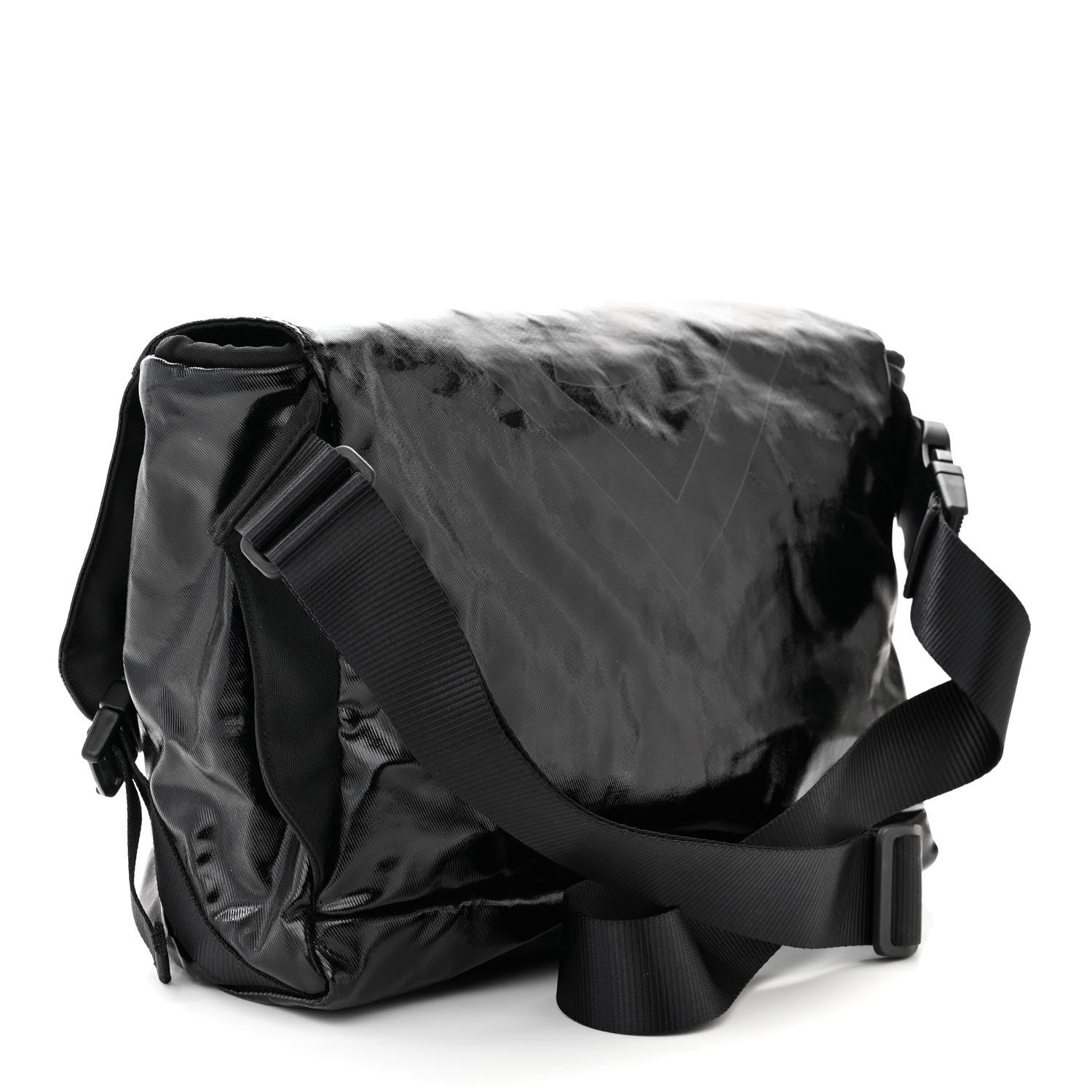 Chanel Coated Canvas Sport Messenger Black 3 of 10