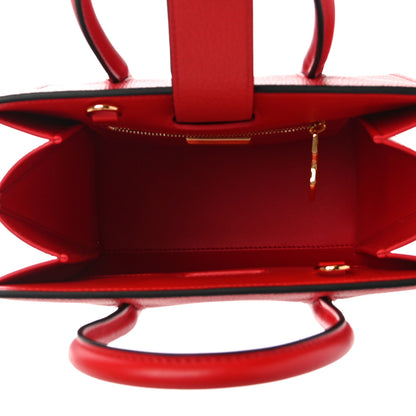 Christian Louboutin Calfskin Patent Studded Small Paloma Red 5 of 9