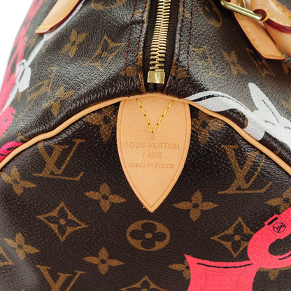 Louis Vuitton Monogram Bay Speedy 30 Rose Ballerine Poppy 6 of 7