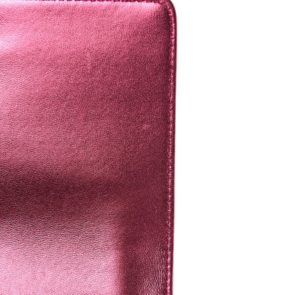 Chanel Metallic Patent Calfskin Quilted Small Boy Flap Pink 12 of 12